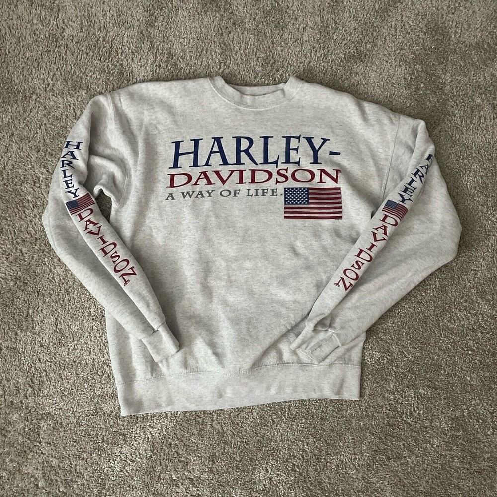 vintage harley davidson crewneck sweatshirt 1996